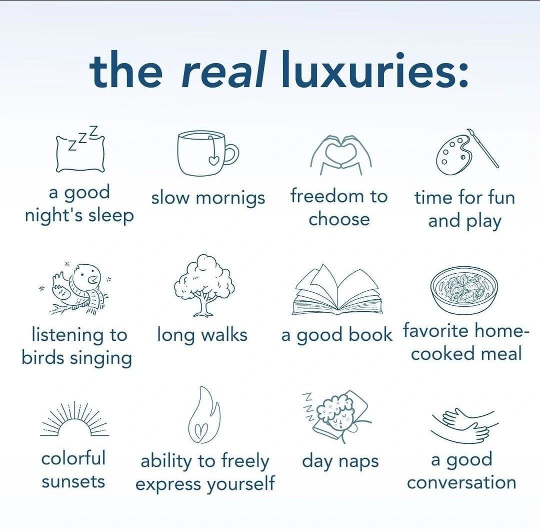 Weekend Reading — The real luxuries